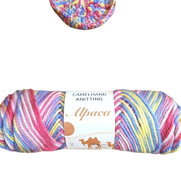 Hand Knit Crochet Easter Bundle Upcycled Eggs 4pc Set Coaster Pastel colors 10pc - Picture 4 of 17